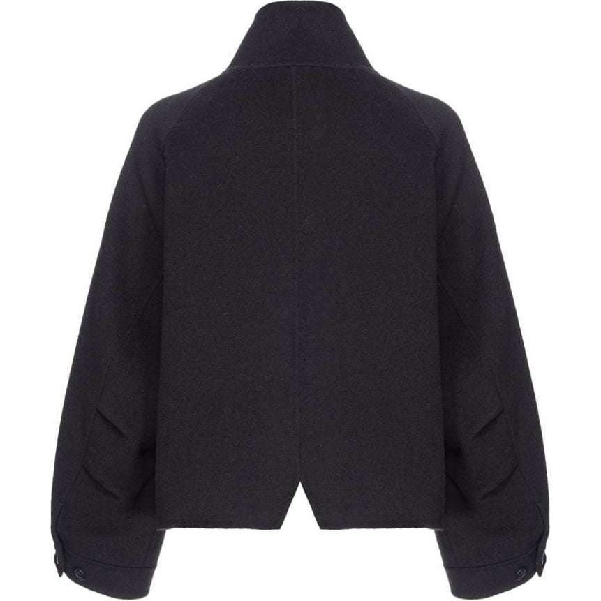 Lookbook (W) ピンコ SS24 ブラック ハイネック ボタン 長袖 ジャケット 103842A1ZQ-Z99