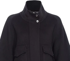Shop (W) PINKO SS24 黑色高領按扣長袖外套 103842A1ZQ-Z99