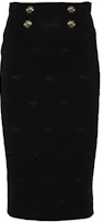 Order (W) PINKO SS24 黑色高腰休閒中長裙 102883A1LK-Z99