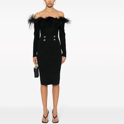 (W) PINKO SS24 黑色高腰休闲中长裙 102883A1LK-Z99 Lookbook (W) PINKO SS24 黑色高腰休闲中长裙 102883A1LK-Z99