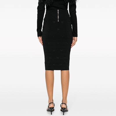 (W) PINKO SS24 黑色高腰休闲中长裙 102883A1LK-Z99 Shop (W) PINKO SS24 黑色高腰休闲中长裙 102883A1LK-Z99