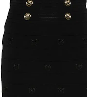 Sizing (W) PINKO SS24 黑色高腰休閒中長裙 102883A1LK-Z99