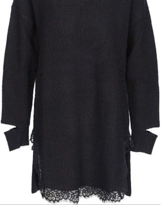 (W) PINKO SS24 黑色蕾丝镂空针织长袖连衣裙 104012A238-Z99 Shop (W) PINKO SS24 黑色蕾丝镂空针织长袖连衣裙 104012A238-Z99