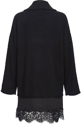 (W) PINKO SS24 黑色蕾丝细节叠层设计长袖连衣裙 103917A226 Lookbook (W) PINKO SS24 黑色蕾丝细节叠层设计长袖连衣裙 103917A226