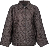 (Women) PINKO SS24 Black Quilted Long-Sleeve Jacket with Collar. 104035A23Q-M04 (Women) PINKO SS24 Black Quilted Long-Sleeve Jacket with Collar. 104035A23Q-M04