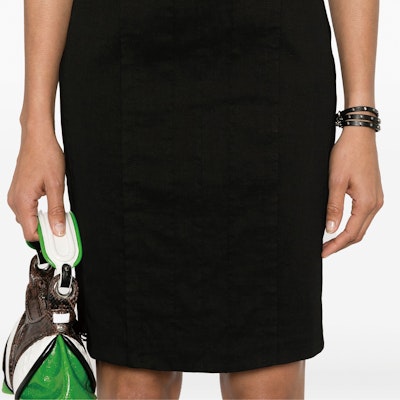 (W) PINKO SS24 黑色無袖修身方領迷你連身裙 102866A0IM-Z99 Details for (W) PINKO SS24 黑色無袖修身方領迷你連身裙 102866A0IM-Z99