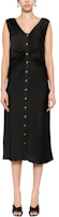 Lookbook (W) PINKO SS24 黑色無袖百褶細節中長連衣裙 103262A1NO-Z99