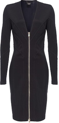 (W) PINKO SS24 黑色拉链V领长袖休闲迷你连衣裙. 103033A04I-Z99 Buy (W) PINKO SS24 黑色拉链V领长袖休闲迷你连衣裙. 103033A04I-Z99