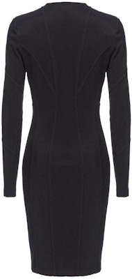 (W) PINKO SS24 黑色拉链V领长袖休闲迷你连衣裙. 103033A04I-Z99 Lookbook (W) PINKO SS24 黑色拉链V领长袖休闲迷你连衣裙. 103033A04I-Z99