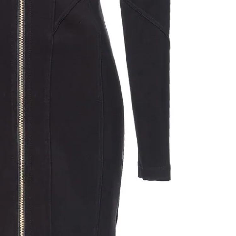 Details for (W) PINKO SS24 黑色拉链V领长袖休闲迷你连衣裙. 103033A04I-Z99