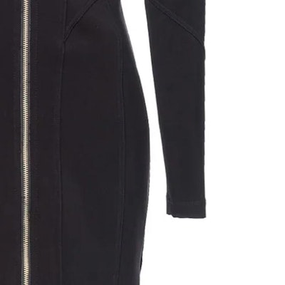 (W) PINKO SS24 黑色拉链V领长袖休闲迷你连衣裙. 103033A04I-Z99 Details for (W) PINKO SS24 黑色拉链V领长袖休闲迷你连衣裙. 103033A04I-Z99