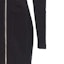 Details for (W) PINKO SS24 黑色拉链V领长袖休闲迷你连衣裙. 103033A04I-Z99