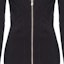 Cheap (W) PINKO SS24 黑色拉链V领长袖休闲迷你连衣裙. 103033A04I-Z99