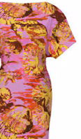 Lookbook (W) PINKO SS24 藍色花卉印花短袖A字迷你連衣裙 103258A1PC-NH6