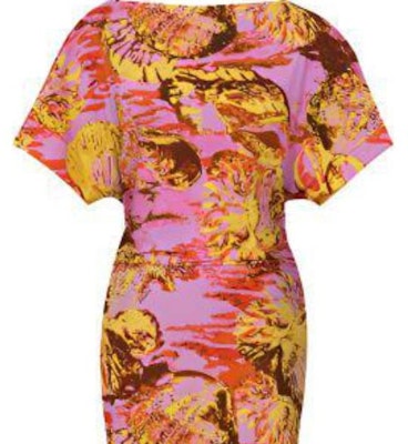 (W) PINKO SS24 藍色花卉印花短袖A字迷你連衣裙 103258A1PC-NH6 Shop (W) PINKO SS24 藍色花卉印花短袖A字迷你連衣裙 103258A1PC-NH6