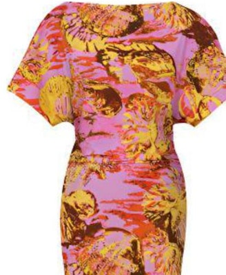 (W) PINKO SS24 藍色花卉印花短袖A字迷你連衣裙 103258A1PC-NH6 Sizing (W) PINKO SS24 藍色花卉印花短袖A字迷你連衣裙 103258A1PC-NH6