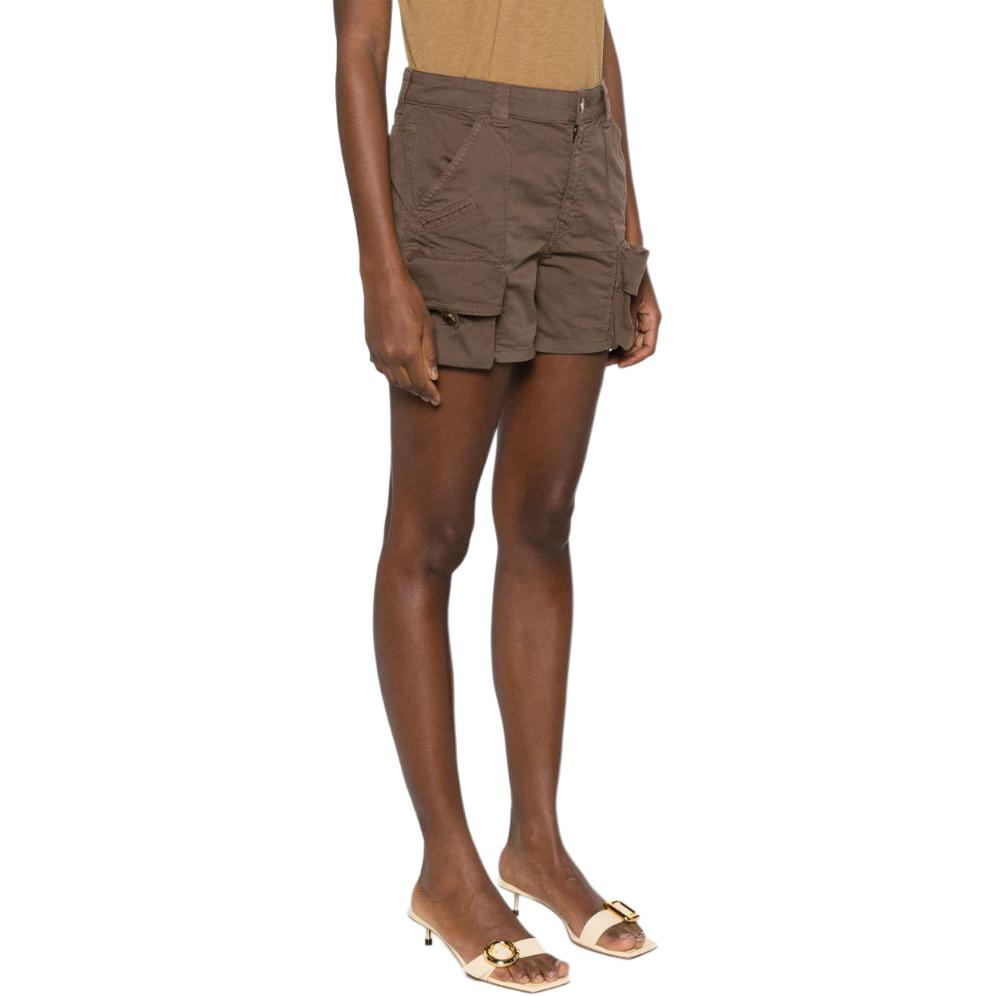 Purchase (W) PINKO SS24 棕色拉链口袋工装短裤 102992A1M4-L74