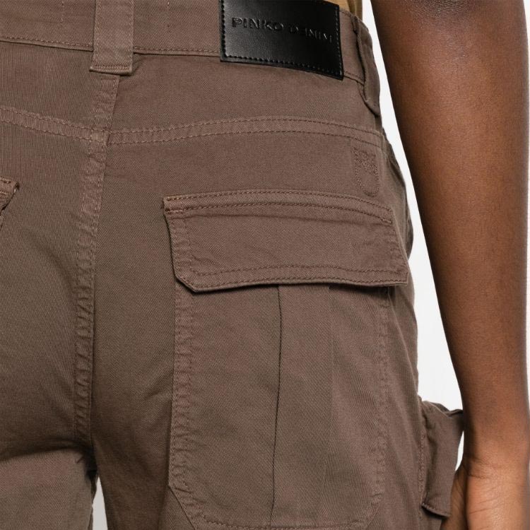 Details for (W) PINKO SS24 棕色拉链口袋工装短裤 102992A1M4-L74