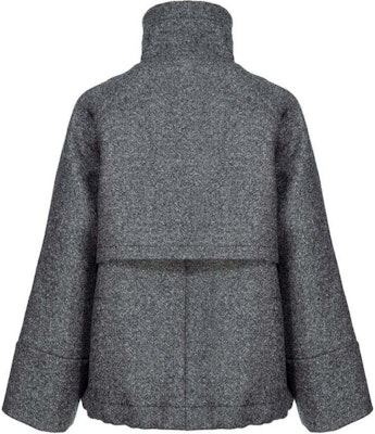 (W) PINKO SS24 Jaket Abu-Abu Longgar High-Neck Lengan Panjang. 104040A23R-I75 Lookbook (W) PINKO SS24 Jaket Abu-Abu Longgar High-Neck Lengan Panjang. 104040A23R-I75