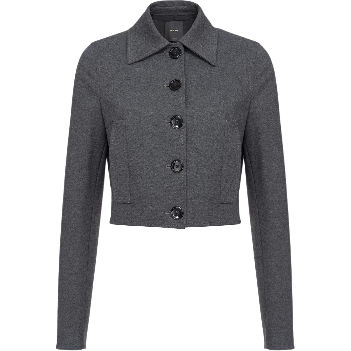 Order (W) PINKO SS24 灰色純色長袖短版外套 104221A15M-I76