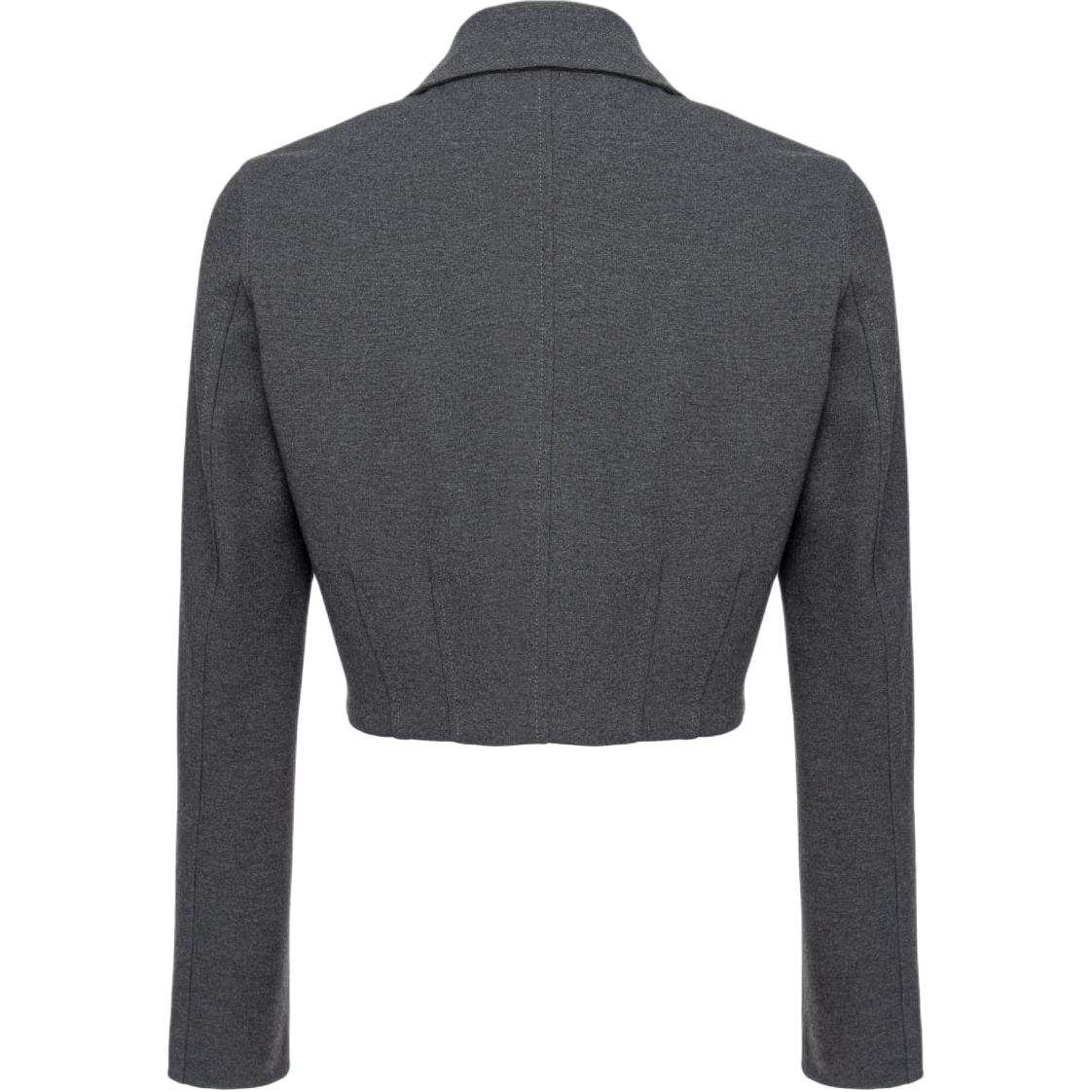 Lookbook (W) PINKO SS24 灰色純色長袖短版外套 104221A15M-I76