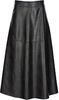 Order (W) PINKO SS24 高腰中長款皮裙 黑色 1041447105-Z99