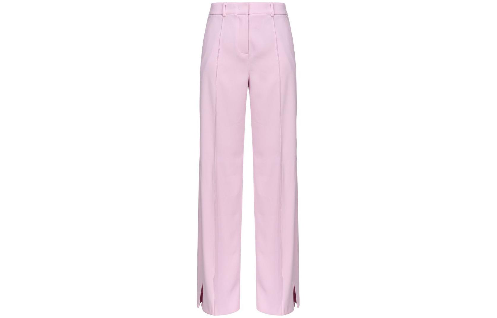 Order (W) PINKO SS24 高腰寬腿側開衩休閒長褲。 1032337624-N98