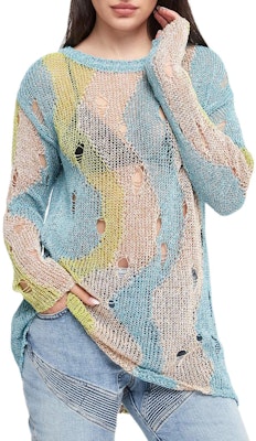 (W) PINKO SS24 多色條紋針織長袖上衣 103215A1QP-ET2 Buy (W) PINKO SS24 多色條紋針織長袖上衣 103215A1QP-ET2