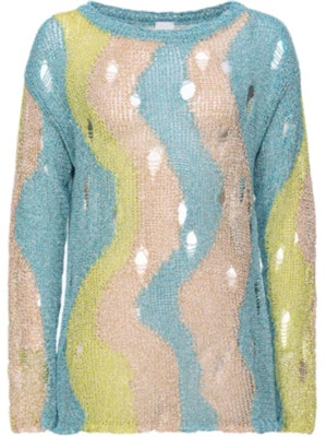 (W) PINKO SS24 多色條紋針織長袖上衣 103215A1QP-ET2 Order (W) PINKO SS24 多色條紋針織長袖上衣 103215A1QP-ET2