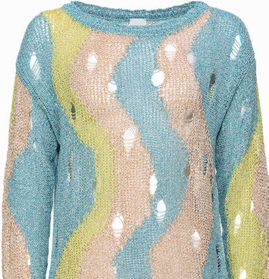 (W) PINKO SS24 多色條紋針織長袖上衣 103215A1QP-ET2 Shop (W) PINKO SS24 多色條紋針織長袖上衣 103215A1QP-ET2