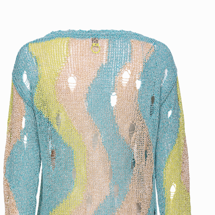 Purchase (W) PINKO SS24 多色條紋針織長袖上衣 103215A1QP-ET2