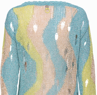 (W) PINKO SS24 多色條紋針織長袖上衣 103215A1QP-ET2 Purchase (W) PINKO SS24 多色條紋針織長袖上衣 103215A1QP-ET2