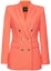 Order (W) PINKO SS24 橙色雙排扣西裝外套帶翻領設計。 100154A1L3-B02