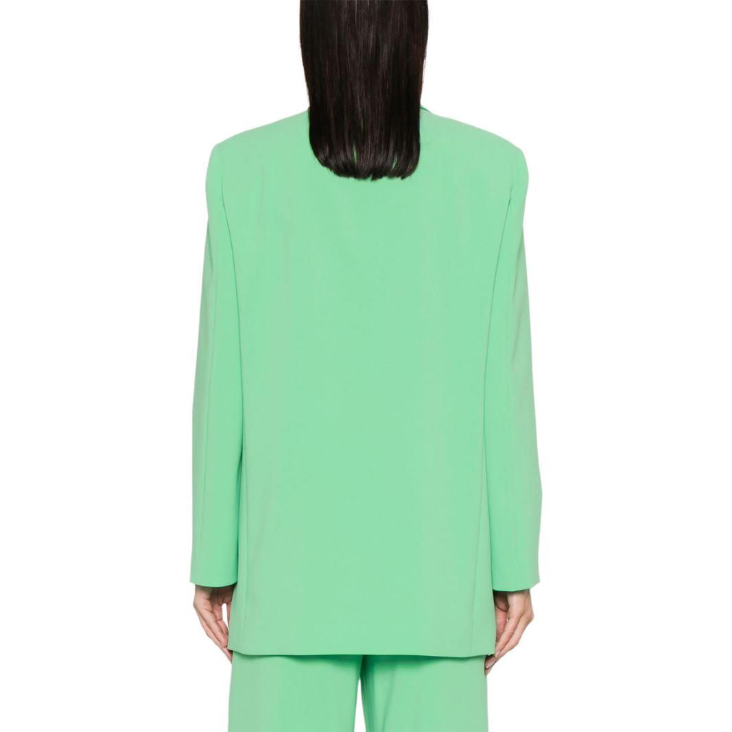 Shop (W) PINKO SS24 綠色單扣寬版西裝外套 102858A1L8-T38