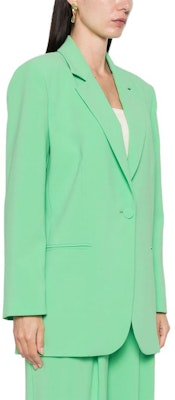 (W) PINKO SS24 綠色單扣寬版西裝外套 102858A1L8-T38 Purchase (W) PINKO SS24 綠色單扣寬版西裝外套 102858A1L8-T38