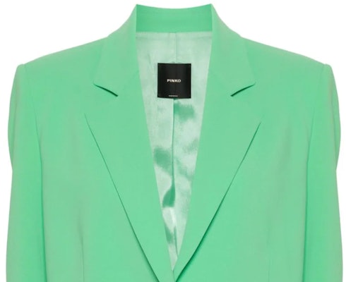 (W) PINKO SS24 綠色單扣寬版西裝外套 102858A1L8-T38 Sizing (W) PINKO SS24 綠色單扣寬版西裝外套 102858A1L8-T38