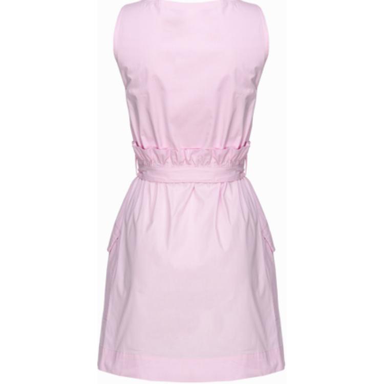 Lookbook (W) PINKO SS24 粉紅荷葉邊無袖迷你洋裝 103212A1N3-N78