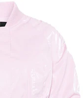 Details for (W) PINKO SS24 粉色長袖拉鍊飛行外套 休閒款式 103054A1MD-N78