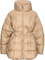 (Women) PINKO SS24 Quilted Hooded Long-Sleeve Casual Cotton Jacket Beige. 103826A0L5-D38 (Women) PINKO SS24 Quilted Hooded Long-Sleeve Casual Cotton Jacket Beige. 103826A0L5-D38