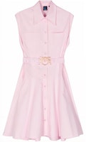 (Women) PINKO SS24 Sleeveless Belted Midi Dress in Bubblegum Pink. 103111A1P4-N78 (Women) PINKO SS24 Sleeveless Belted Midi Dress in Bubblegum Pink. 103111A1P4-N78