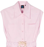 Shop (W) PINKO SS24 無袖腰帶中長連身裙 - 泡泡糖粉紅色 103111A1P4-N78