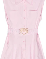 Purchase (W) PINKO SS24 無袖腰帶中長連身裙 - 泡泡糖粉紅色 103111A1P4-N78