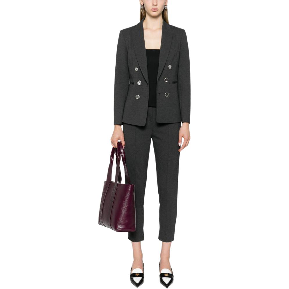 (Women) PINKO SS24  Slim Fit Double-Breasted Blazer Dark Gray Long Sleeve. 100256A24C-I76 圖 3