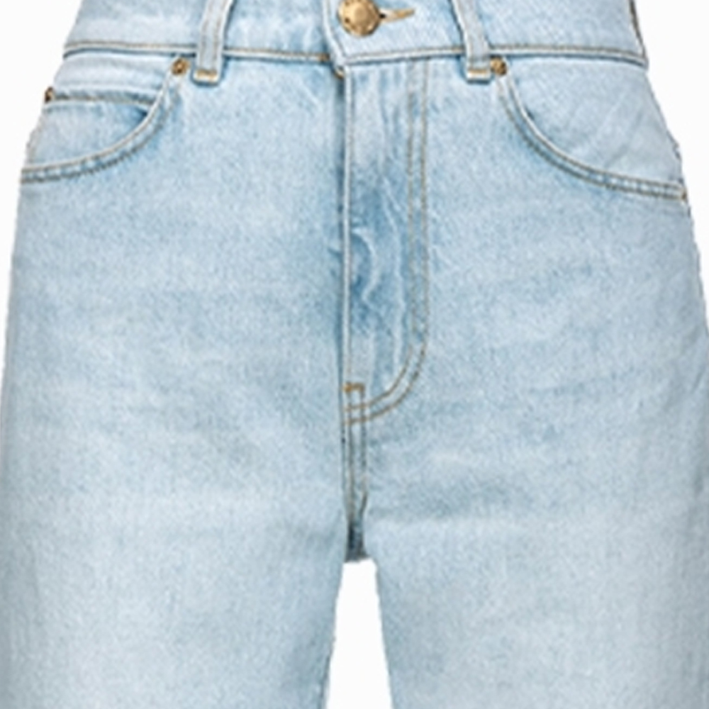 Purchase (W) PINKO SS24 修身喇叭剪裁淺藍色中腰牛仔褲 101736A1MV-PJN