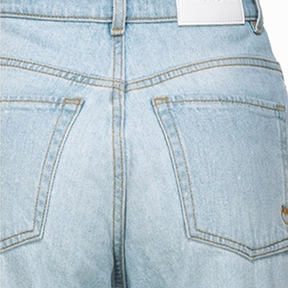 Details for (W) PINKO SS24 修身喇叭剪裁淺藍色中腰牛仔褲 101736A1MV-PJN