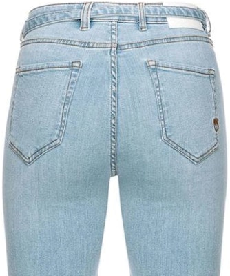 (W) PINKO SS24 修身浅蓝色牛仔裤 背面Logo刺绣款式。 100166A1MQ-PJN Cheap (W) PINKO SS24 修身浅蓝色牛仔裤 背面Logo刺绣款式。 100166A1MQ-PJN