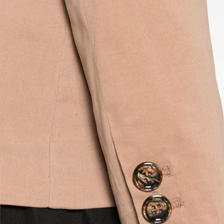 Sizing (W) PINKO SS24修身单扣西装外套 浅棕色长袖夹克 103244A1PA-C95