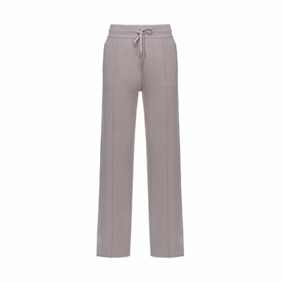 (Women) PINKO SS24 Solid Color Drawstring Waist Casual Straight Pants. 102813A115-K30