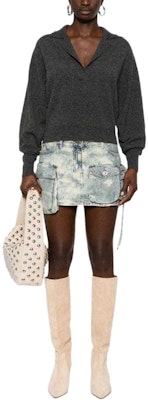 (W) PINKO SS24 Baju Sejuk Lengan Panjang Oversized - Kelabu Abu-Abu. 104050A22U-I76 Lookbook (W) PINKO SS24 Baju Sejuk Lengan Panjang Oversized - Kelabu Abu-Abu. 104050A22U-I76