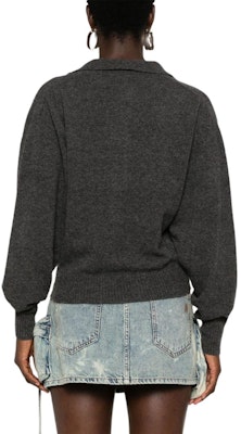 (W) PINKO SS24 Baju Sejuk Lengan Panjang Oversized - Kelabu Abu-Abu. 104050A22U-I76 Shop (W) PINKO SS24 Baju Sejuk Lengan Panjang Oversized - Kelabu Abu-Abu. 104050A22U-I76